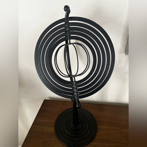 Armillary Sphere 5 Spinning Rings with Spinning CenterLarge Metal Heavy